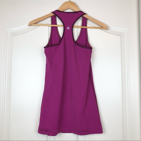 Lululemon Pink/Purple Striped Racerback Tank Top - Picture 4 of 10